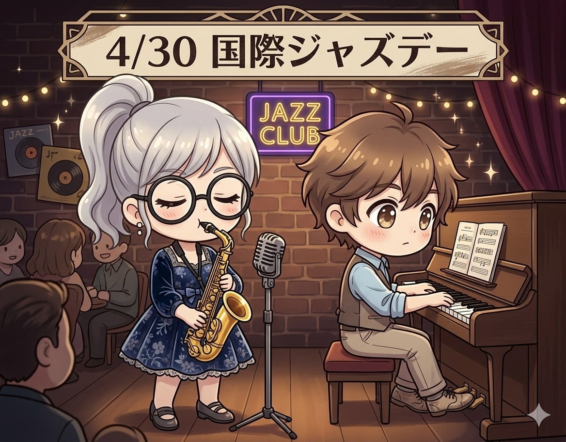 今日は「国際ジャズデー」 | の人気AIイラスト・グラビア