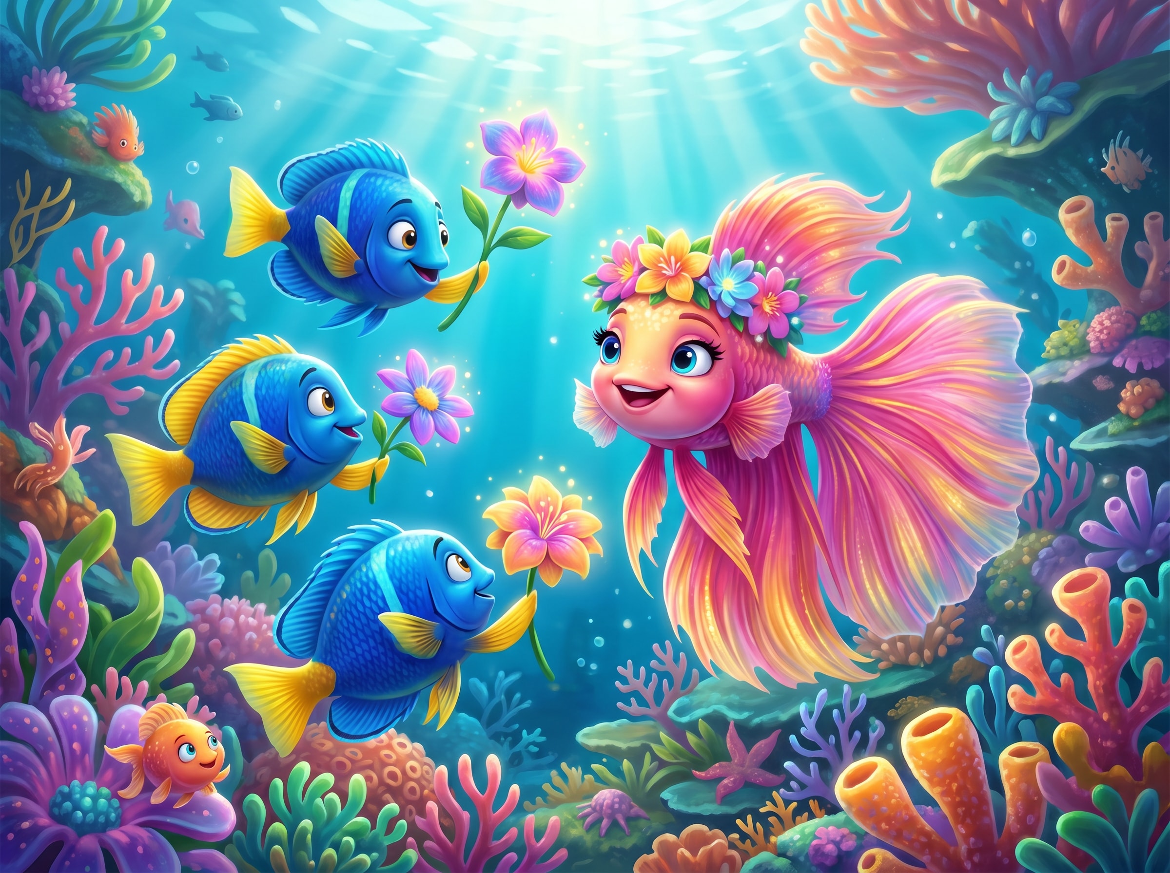 水中花のプレゼント | の人気AIイラスト・グラビア