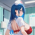 青髪のナースちゃん 2枚目