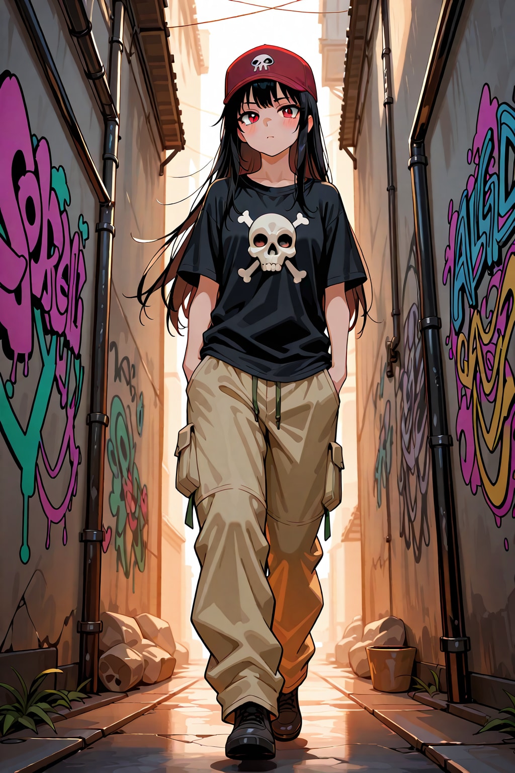 スカルTシャツ