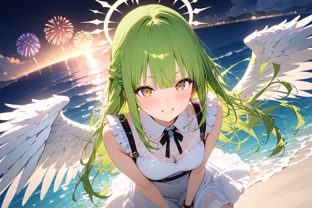 天使さんと花火（HALO）