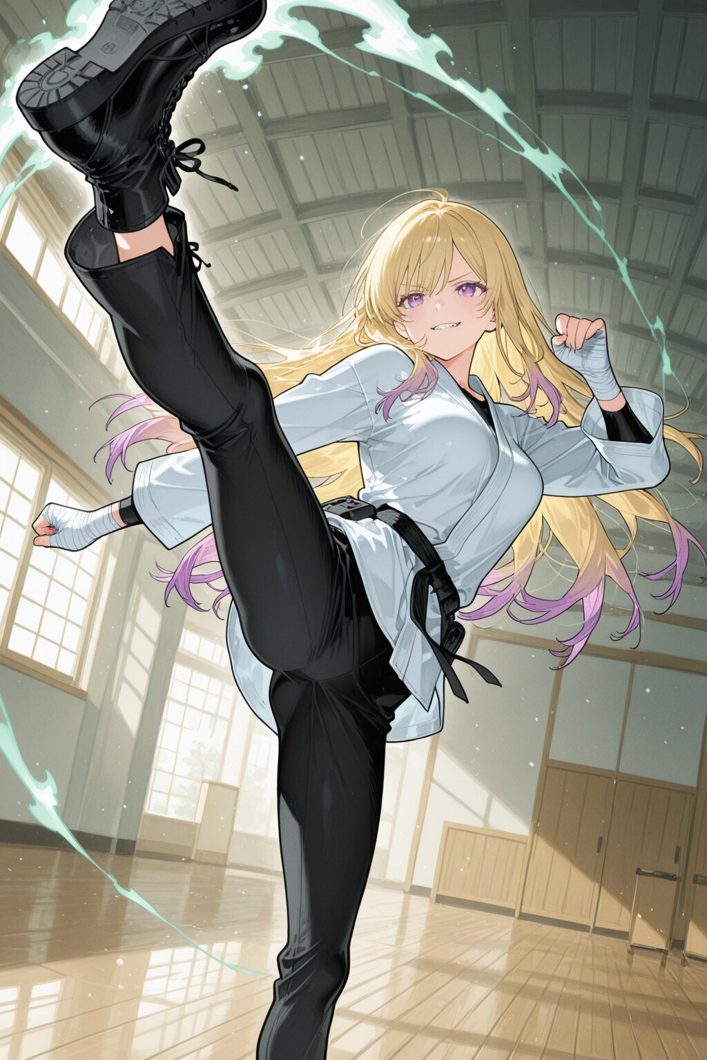 百戦錬磨の一蹴り