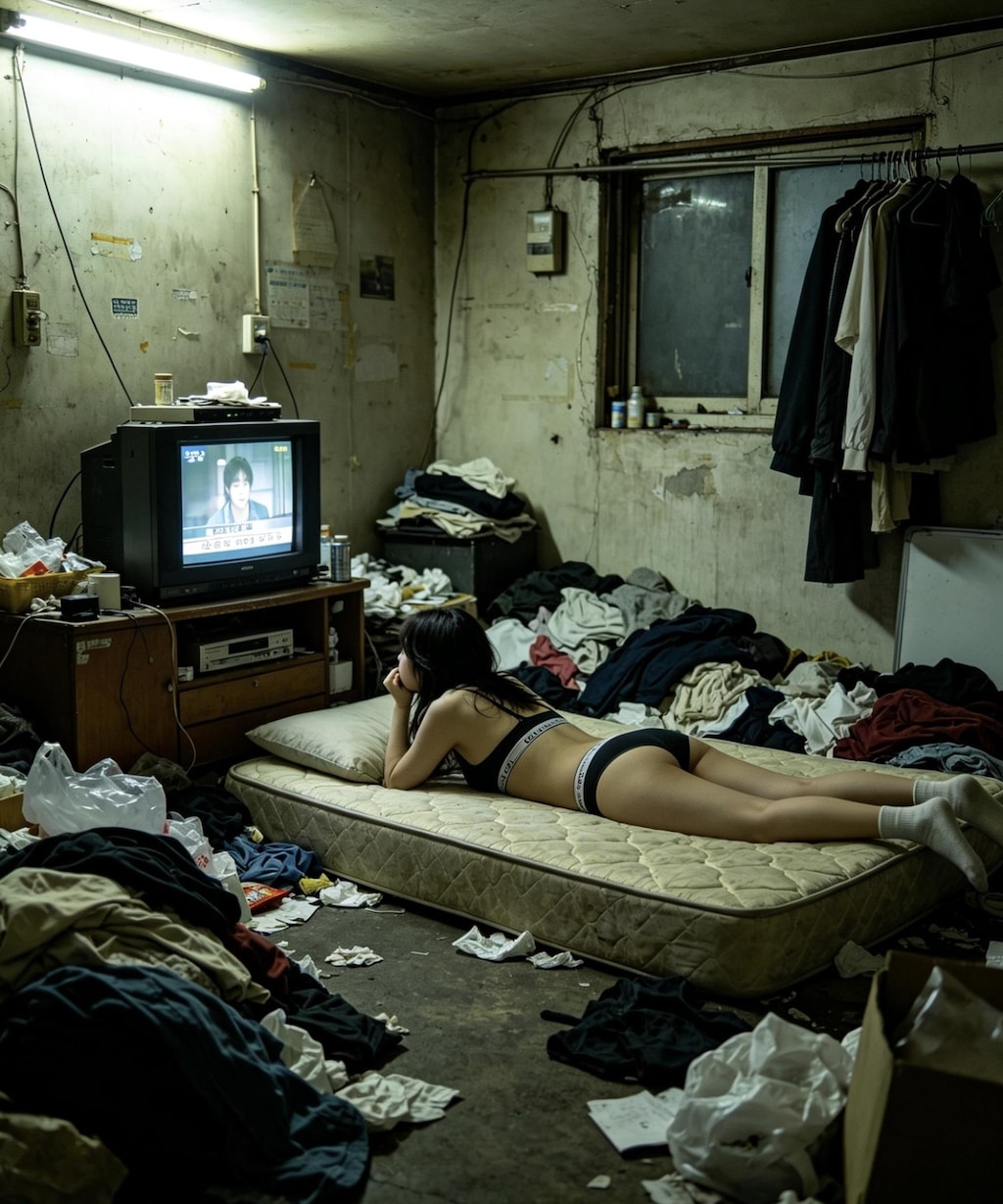 汚部屋に住んでるお姉さん