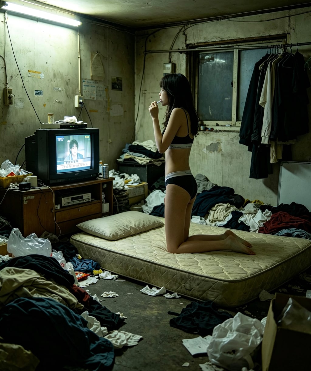 汚部屋に住んでるお姉さん