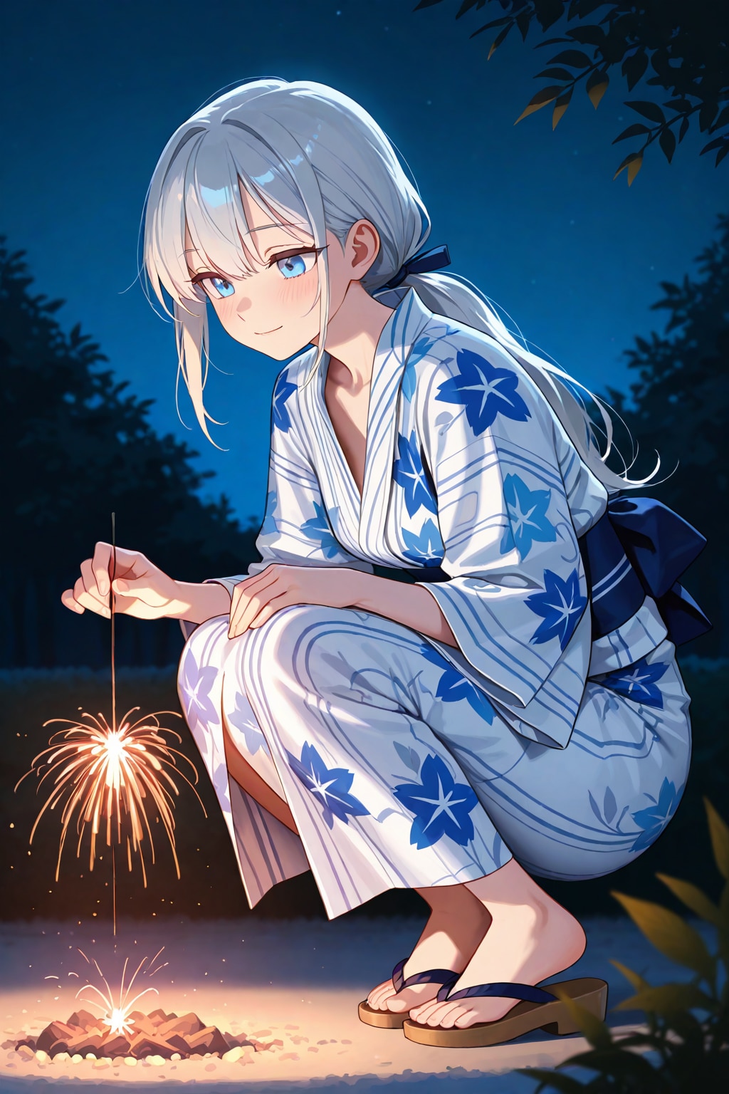 線香花火（異国の女子）