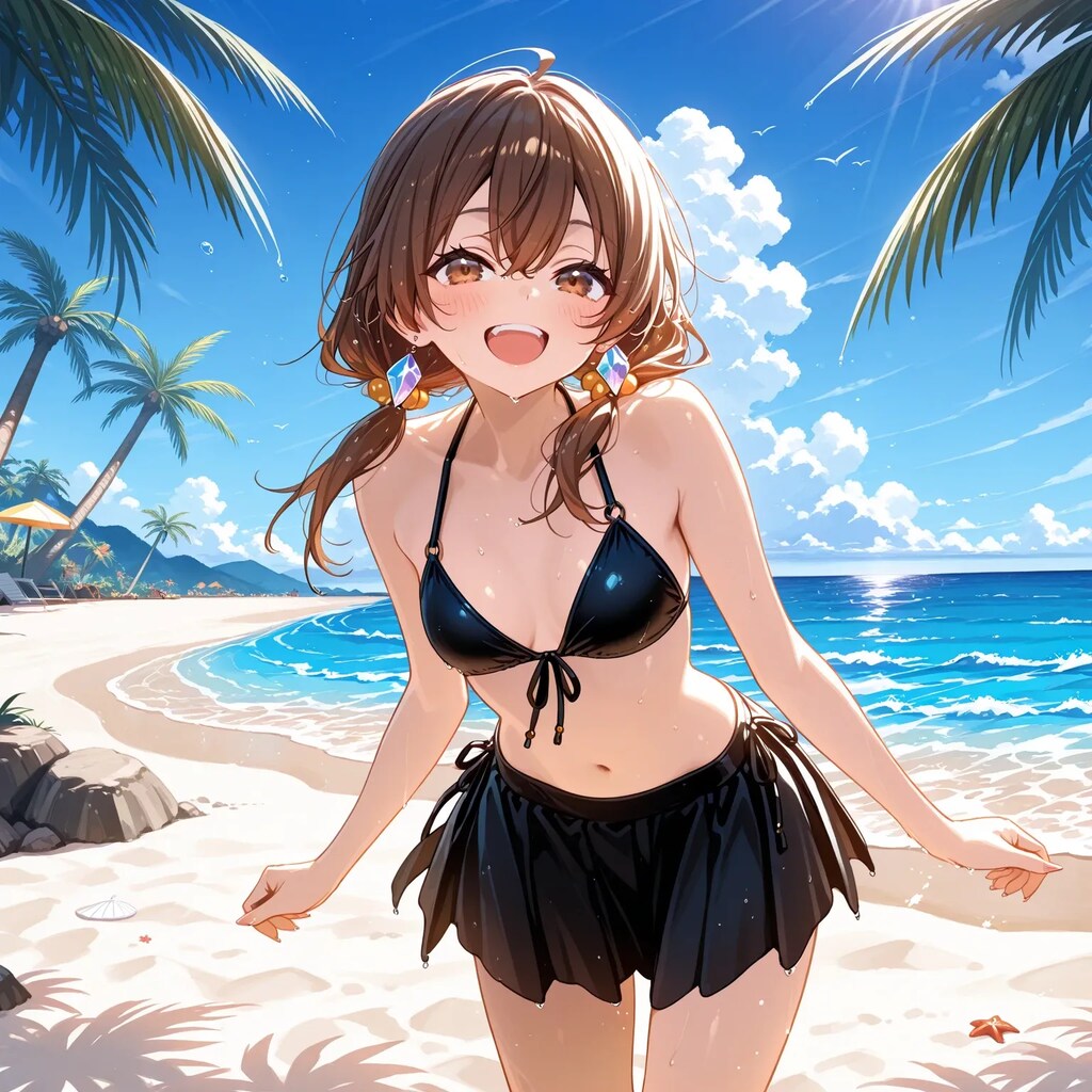 絵海と沖縄のビーチ