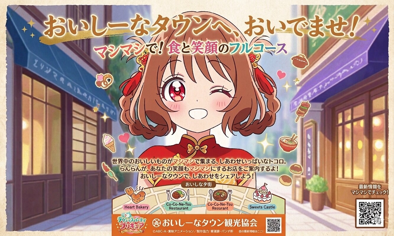 おいしーなタウンPR🍴華満らん。 | の人気AIイラスト・グラビア