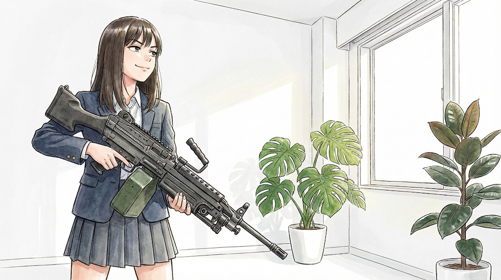 機関銃と少女33