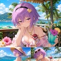 リゾートを満喫するさとりちゃん 3枚目