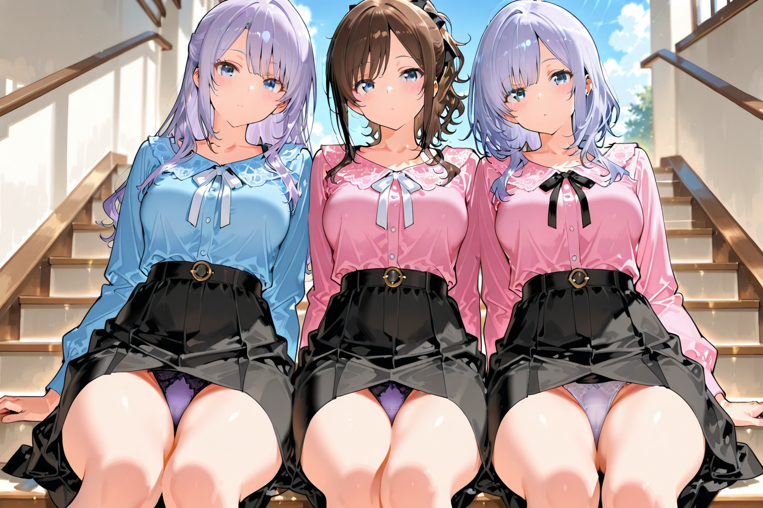 トリプルパンチラ