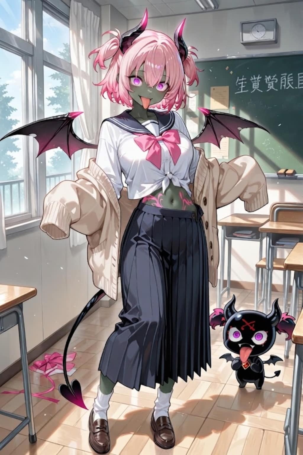 ロンスカセーラー服のセシームちゃん