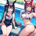 架空ウマ娘・水着イベント開催！（１５） 2枚目