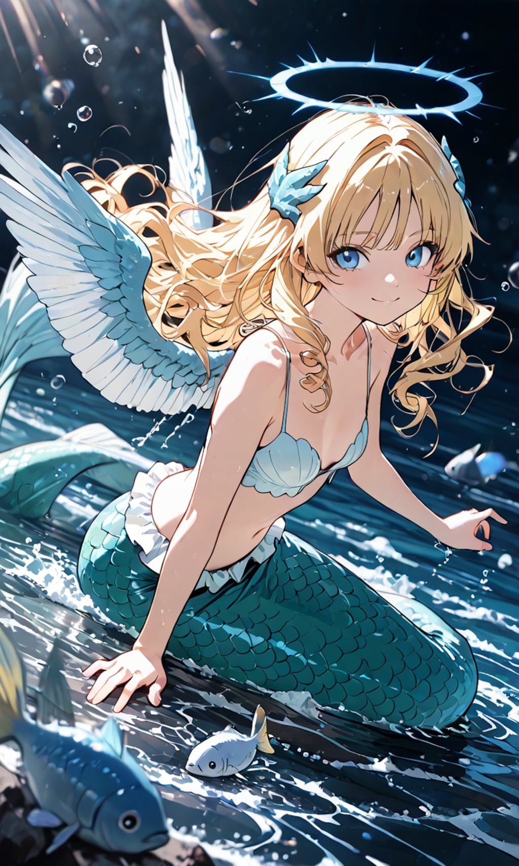 ミラちゃん、人魚になる