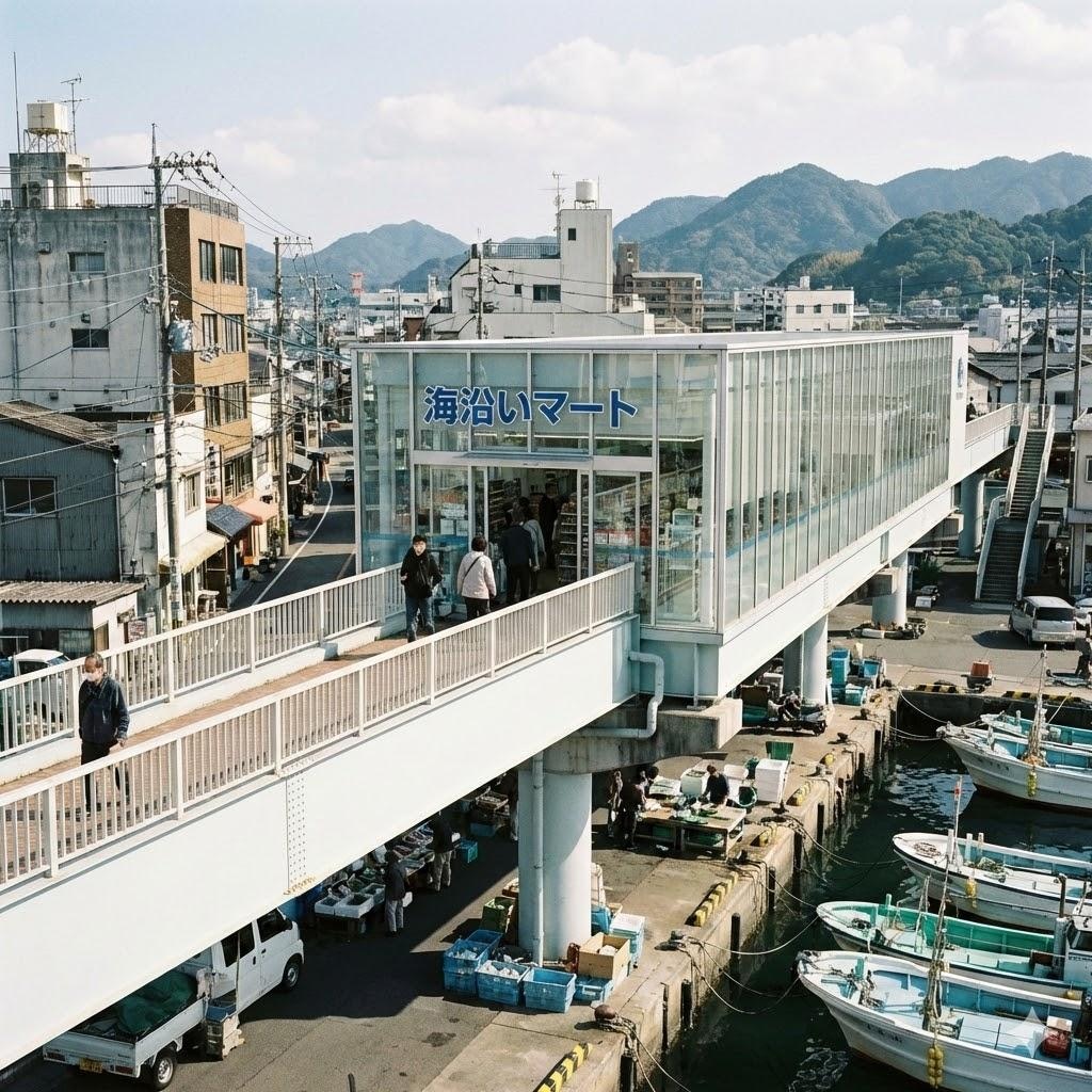 コンビニ歩道橋
