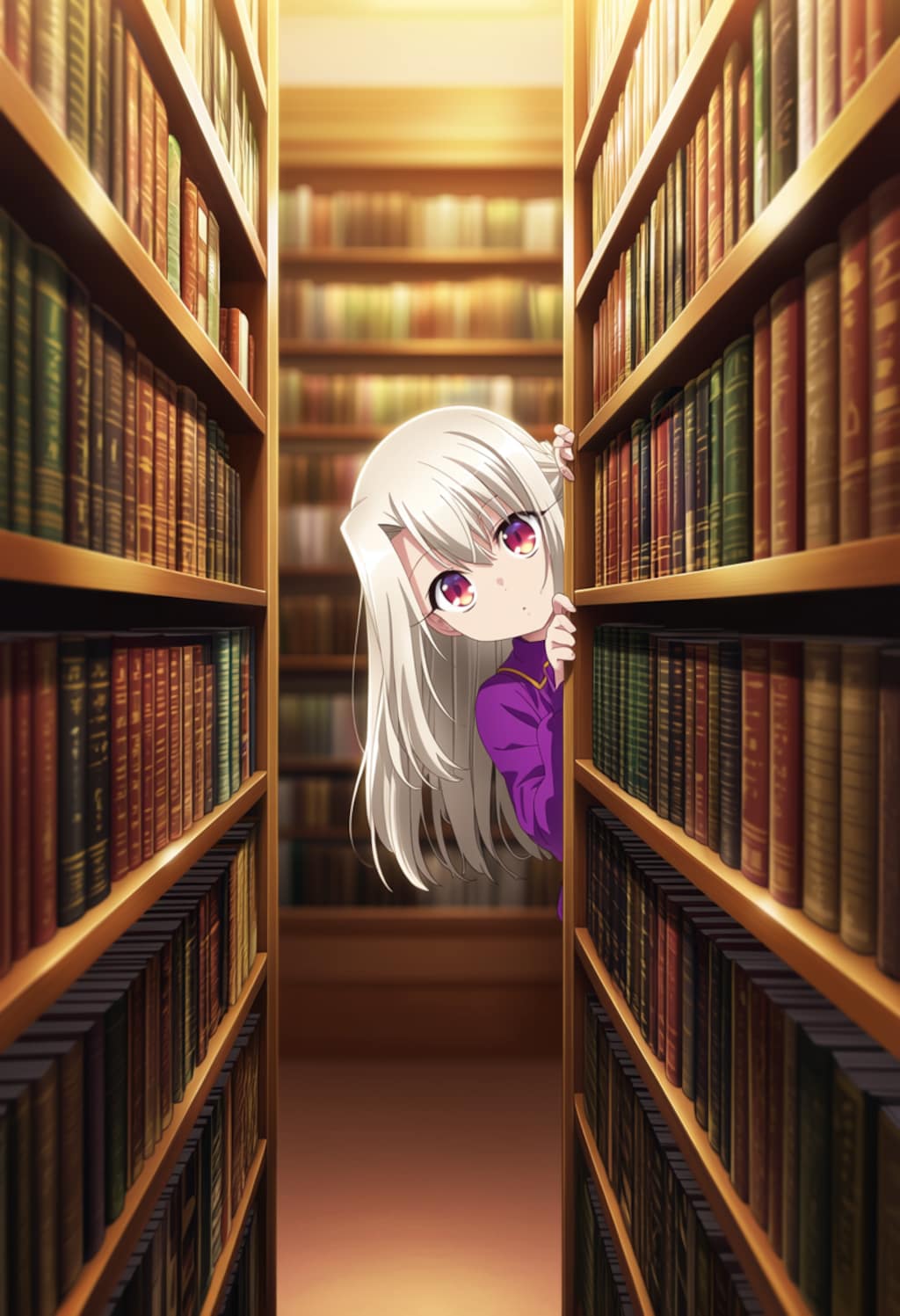 図書館のひょっこり少女