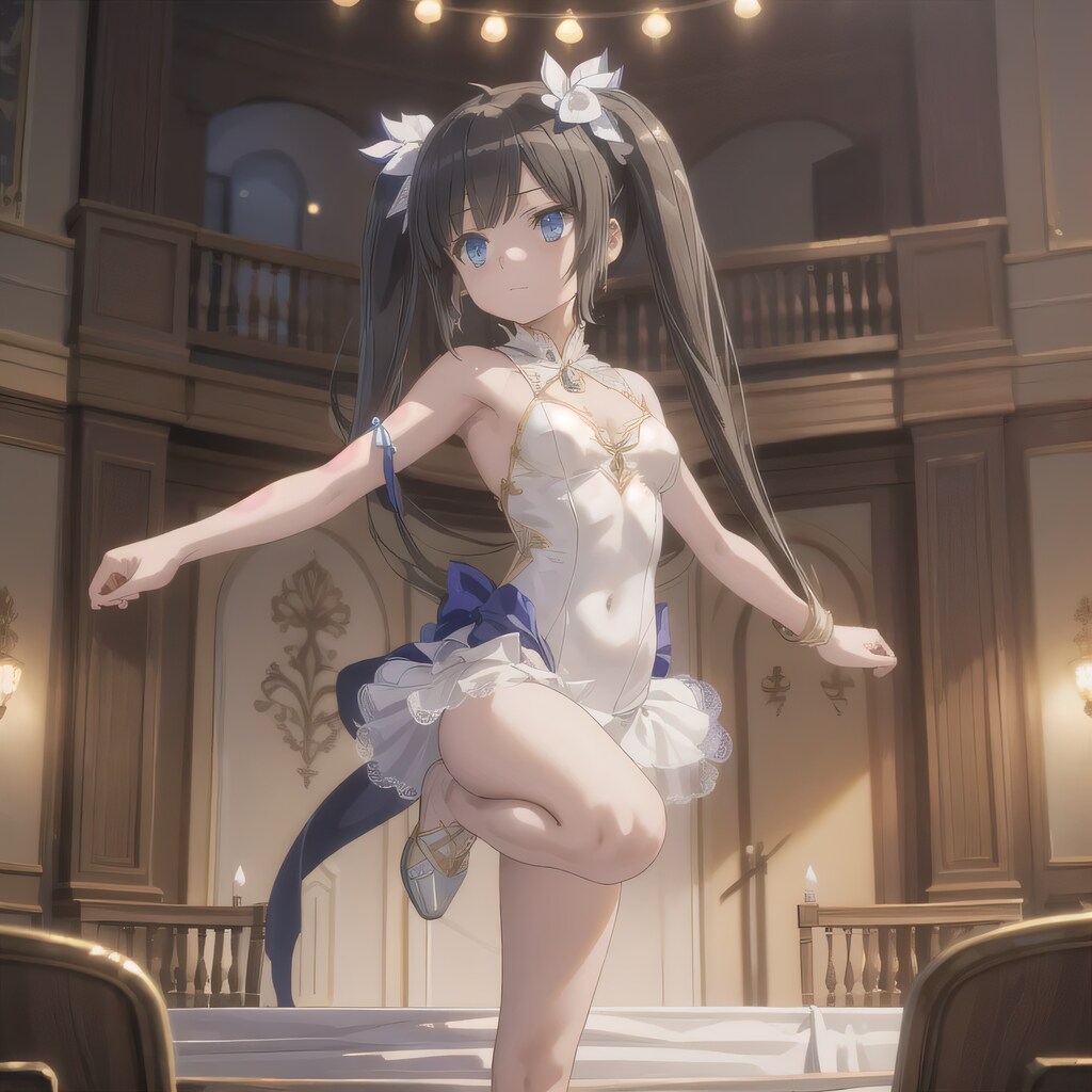 黒髪ツインテで演劇の少女