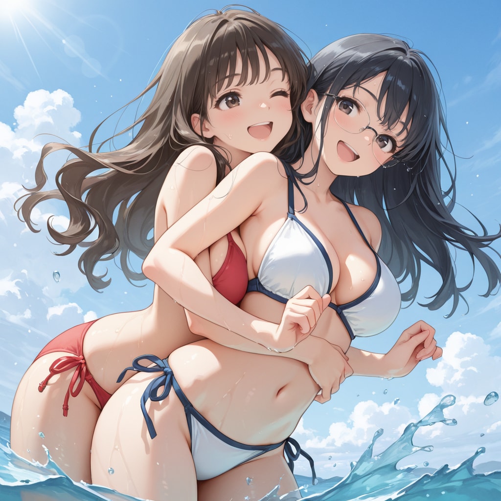 詩織＆澪　水着組