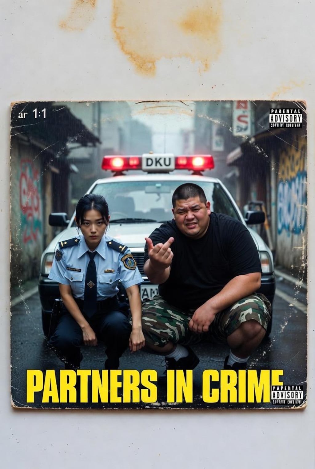 90s hiphopレコード風