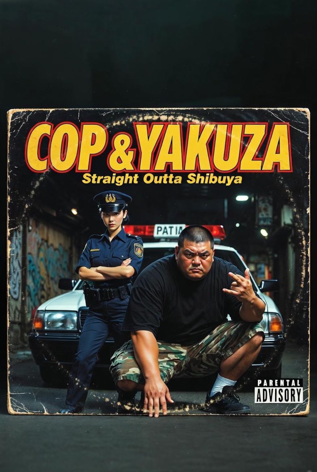 90s hiphopレコード風