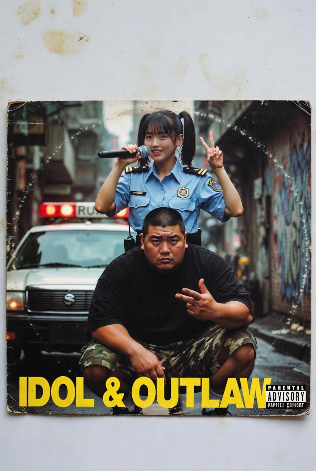 90s hiphopレコード風