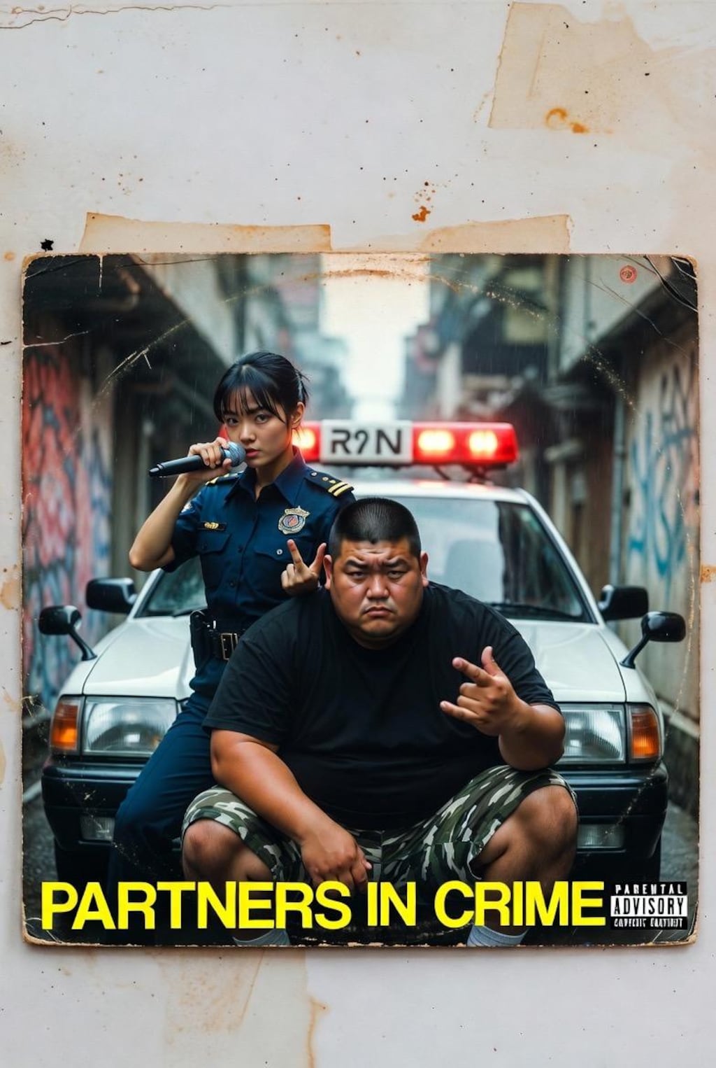 90s hiphopレコード風