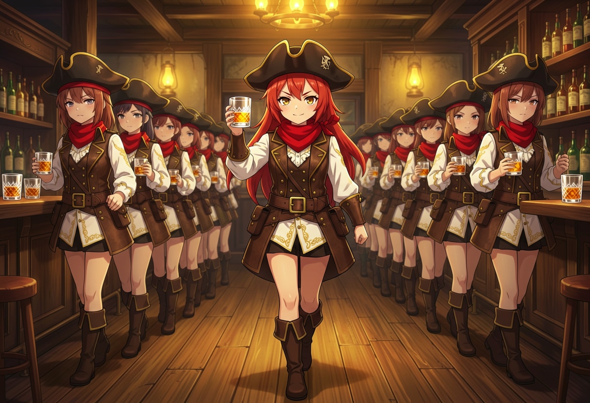 コスプレ海賊酒場 | の人気AIイラスト・グラビア