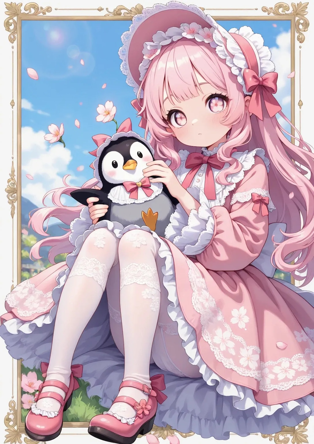 ロリータ妹ちゃんのさくらおめめ《SeaArt》