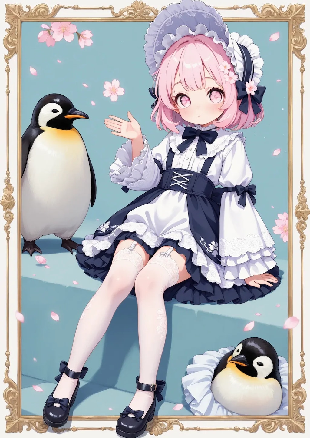 ロリータ妹ちゃんのさくらおめめ《SeaArt》