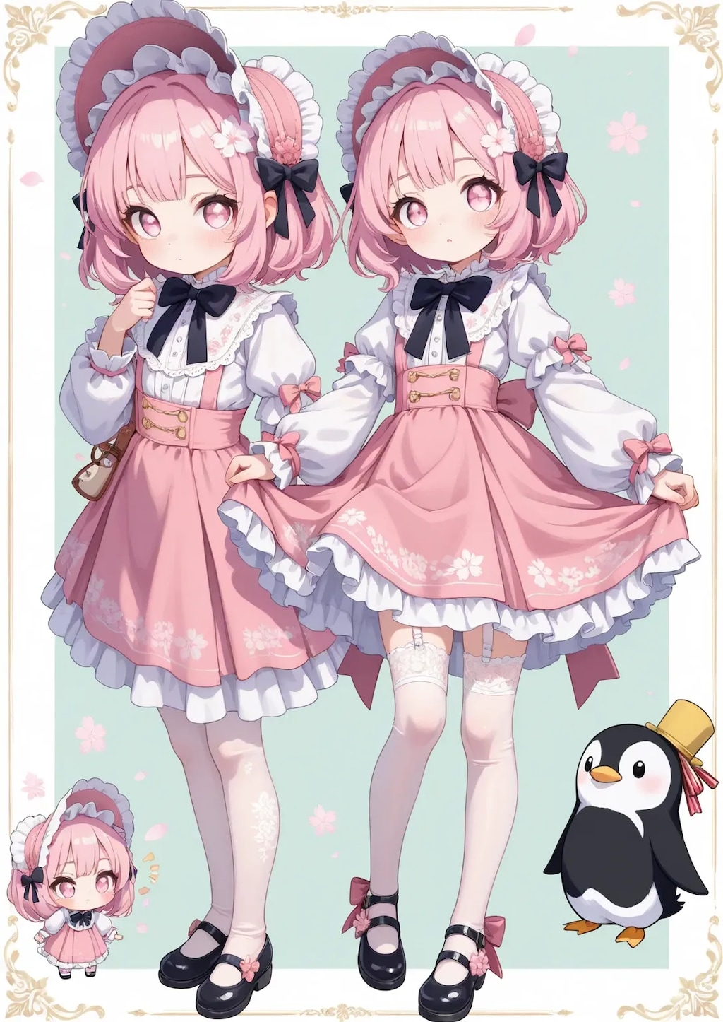ロリータ妹ちゃんのさくらおめめ《SeaArt》