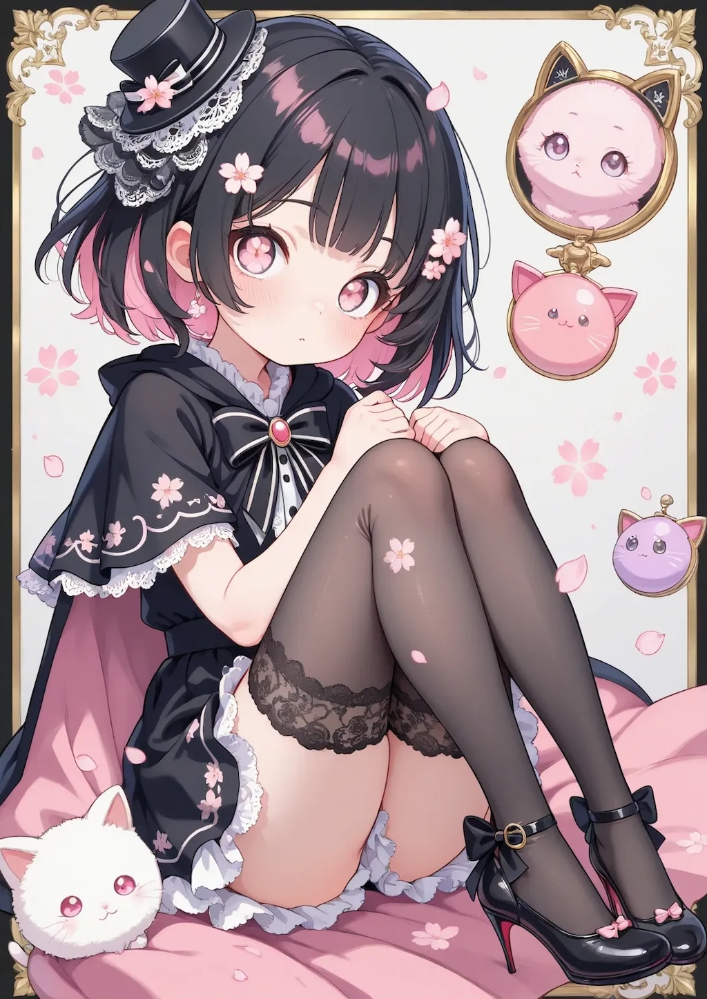 ロリータ妹ちゃんのさくらおめめ《SeaArt》