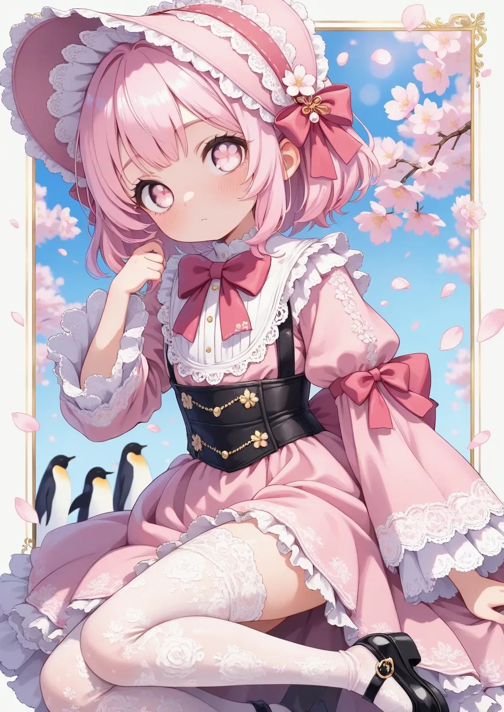 ロリータ妹ちゃんのさくらおめめ《SeaArt》