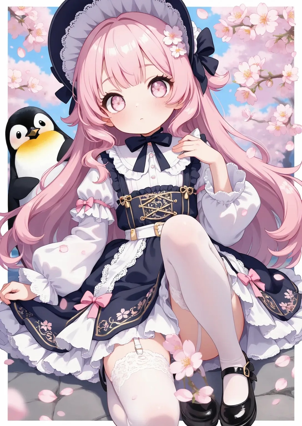 ロリータ妹ちゃんのさくらおめめ《SeaArt》