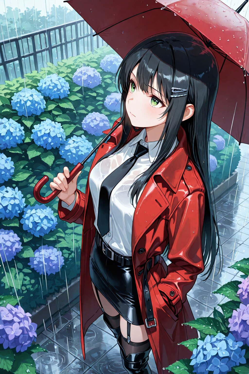 雨の日の後輩(企画参加) | の人気AIイラスト・グラビア