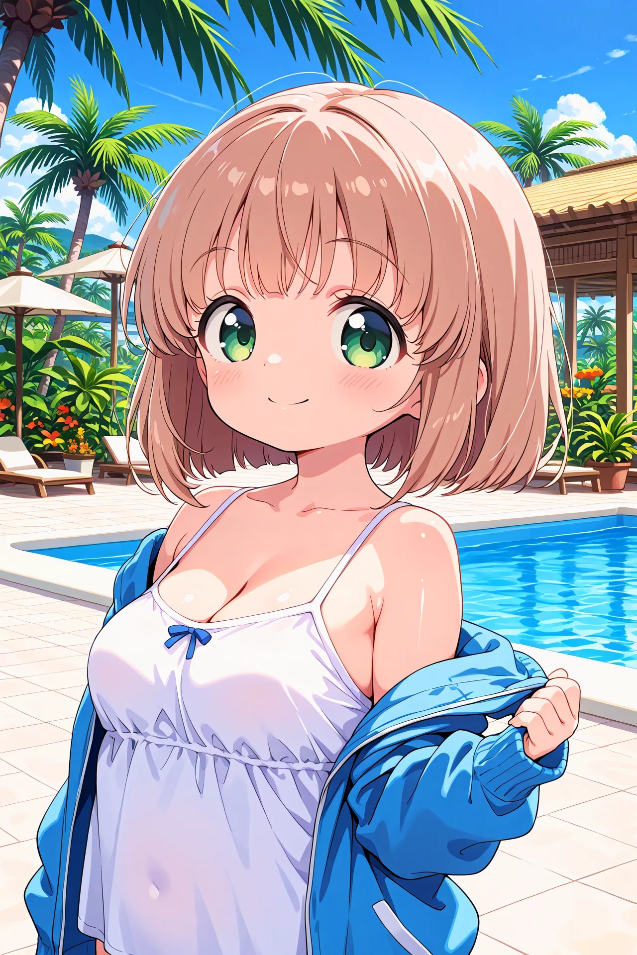 リゾートプールのこはるちゃん