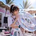 浮き輪膨らます君 6枚目