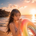 浮き輪膨らます君 5枚目