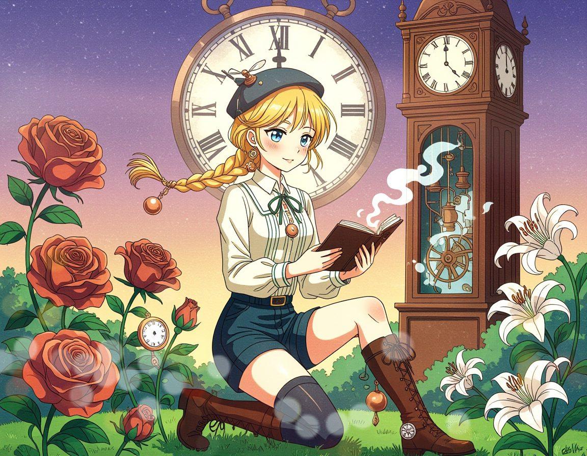 時計の花が、昨日を奏で始めた | の人気AIイラスト・グラビア