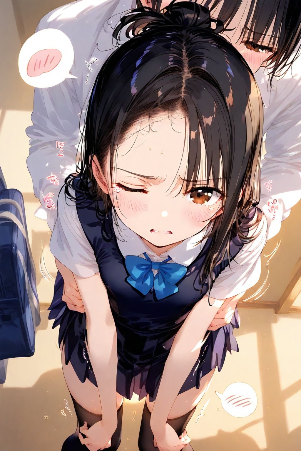 バックで突かれてハメ潮