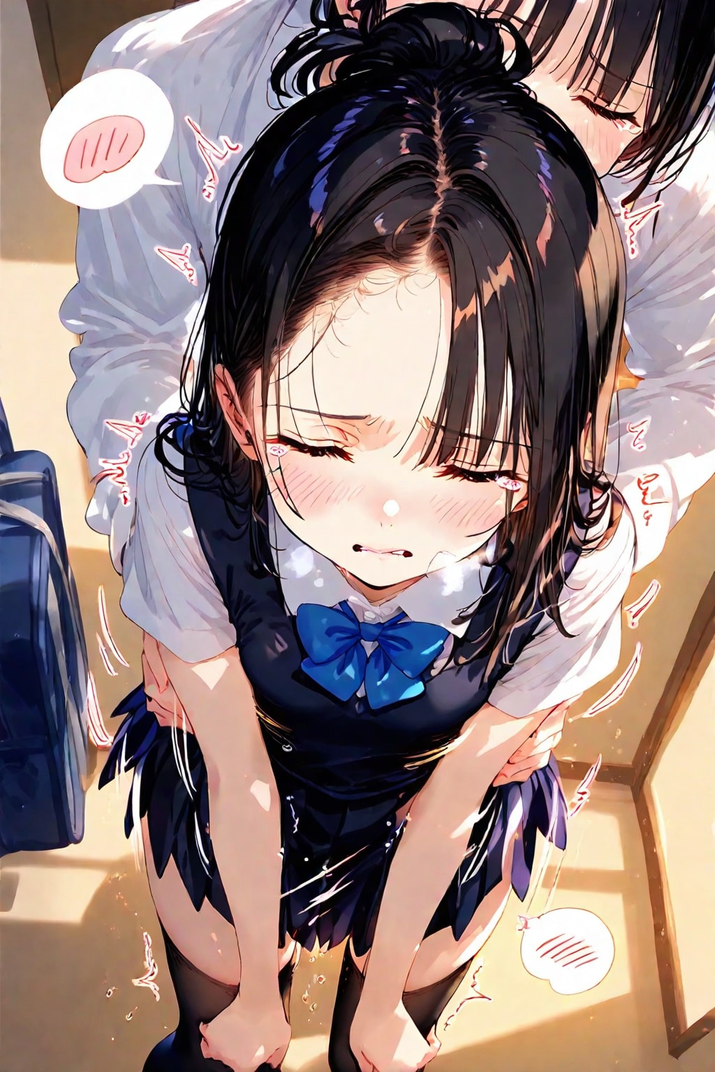 バックで突かれてハメ潮