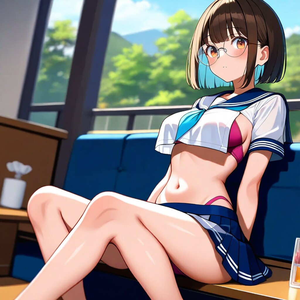 直で座るの初めてで恥ずかしい///