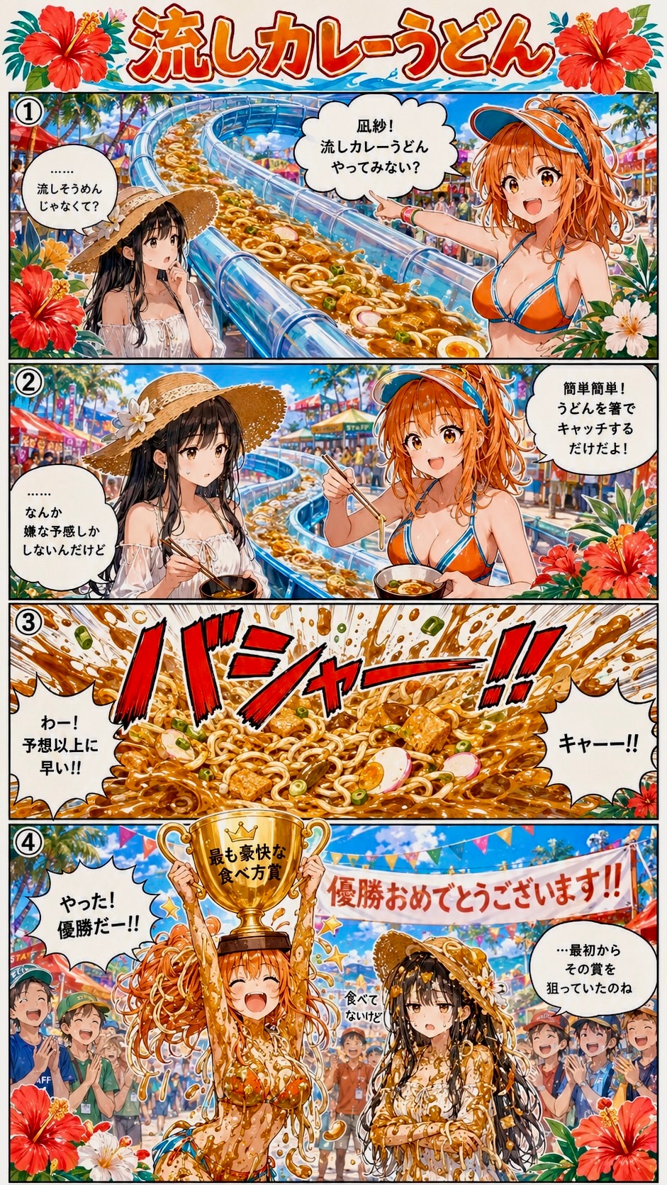 流しカレーうどん