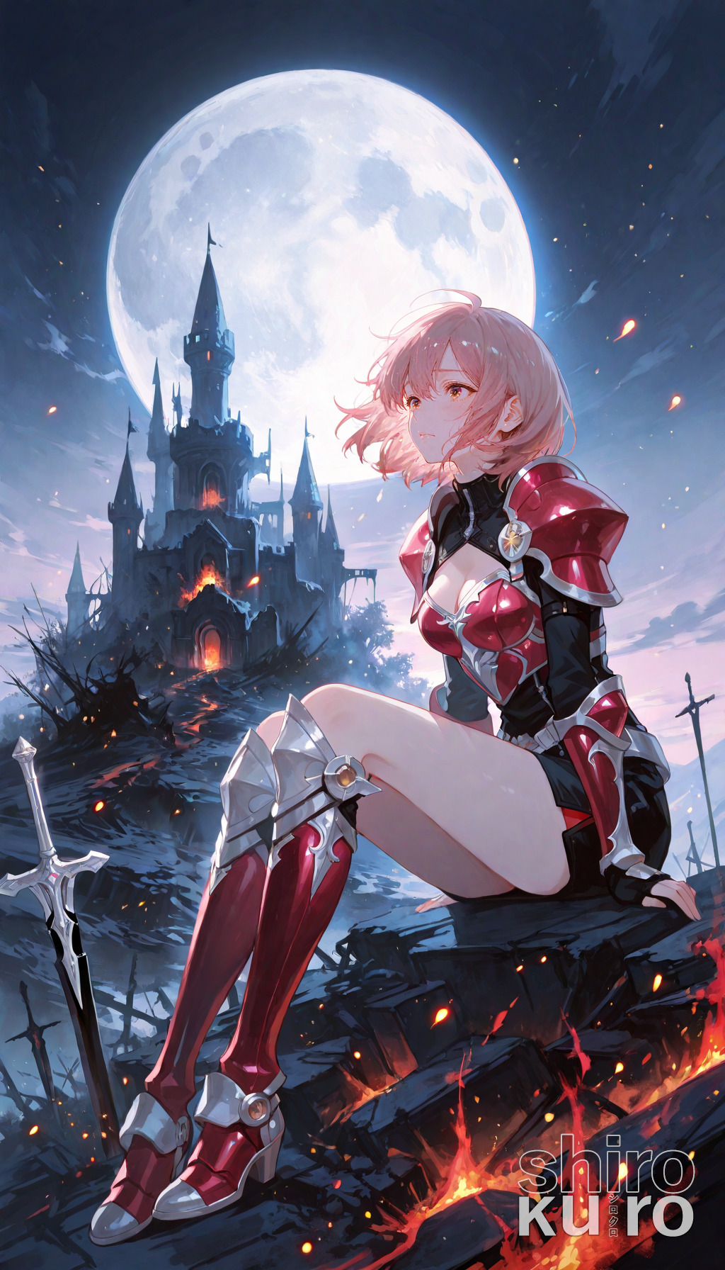 静寂に染まる城跡