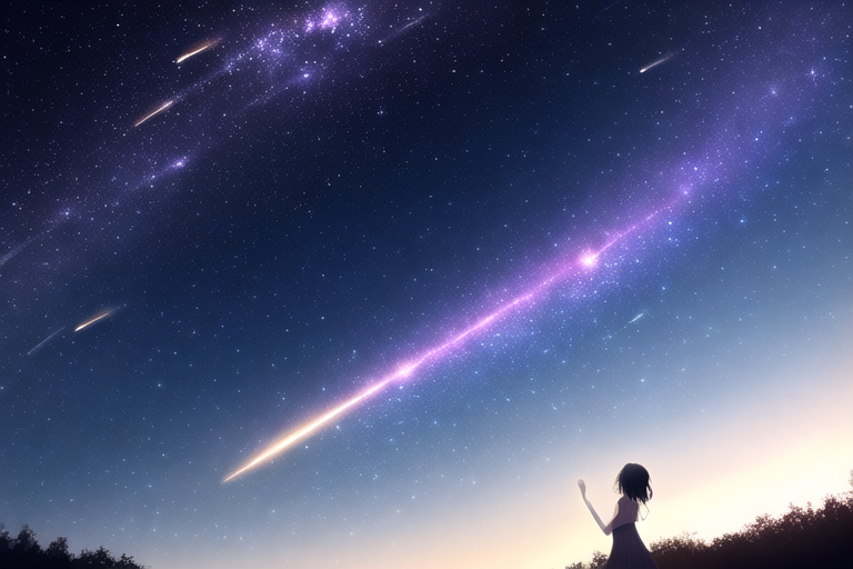 見上げる流星