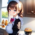 メイドさんのお菓子作り 6枚目