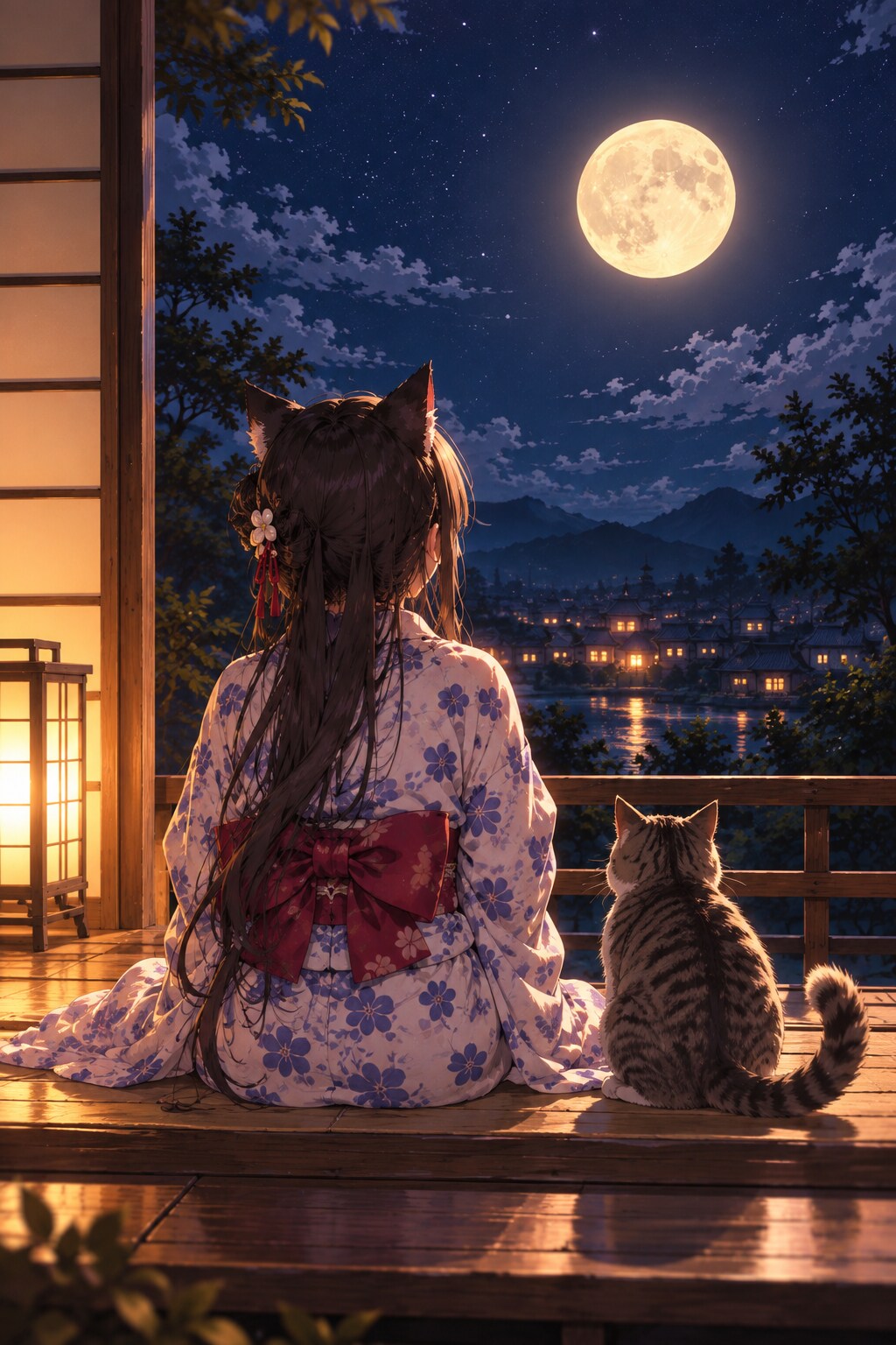 お月見 | の人気AIイラスト・グラビア