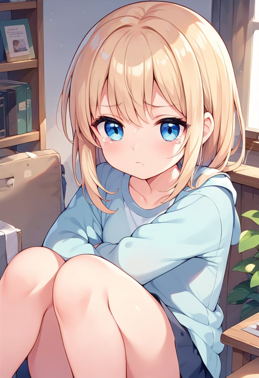 泣いてないもん