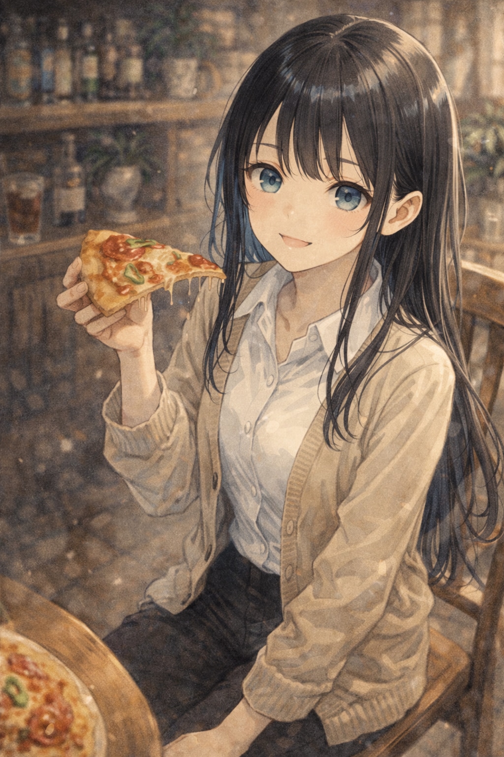 昼食のピザ | の人気AIイラスト・グラビア