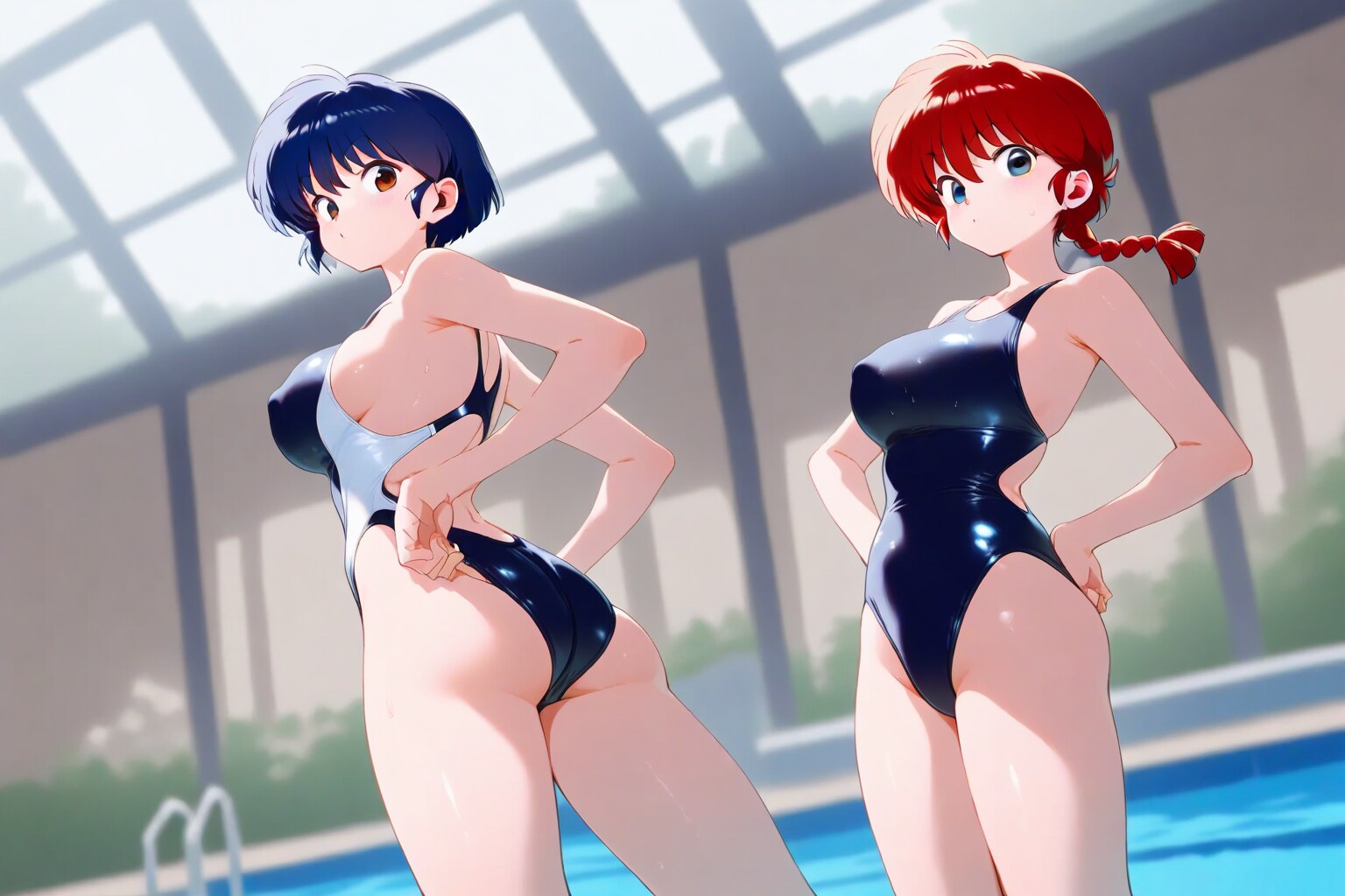 泳げないあかねを熱血指導！