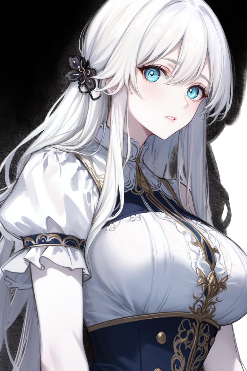 白髪ロングちゃん ドレス３