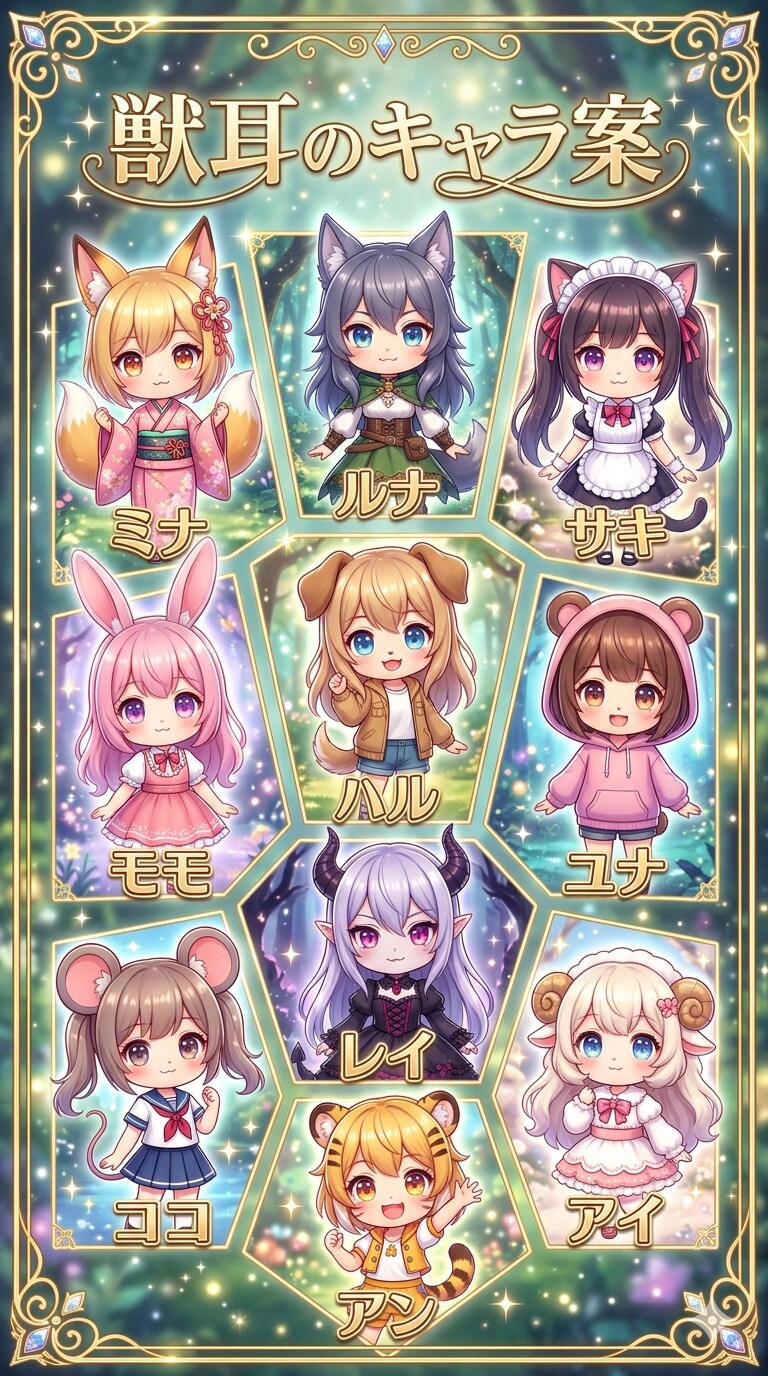 獣耳キャラ案